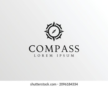 compass logo design. logo template