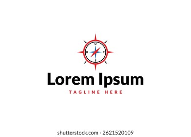 modelo de design de logotipo de bússola, ícone de logotipo ilustração de vetor