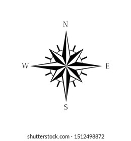 compass logo design template vector icon. pictures for directions in travel, sports and recreation