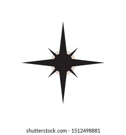 compass logo design template vector icon. pictures for directions in travel, sports and recreation