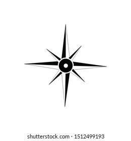 compass logo design template vector icon. pictures for directions in travel, sports and recreation