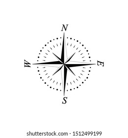 compass logo design template vector icon. pictures for directions in travel, sports and recreation