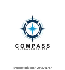 Compass logo design template vector. Modern concept for travel, tourism, business, search