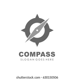 Compass logo design vector