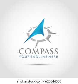 Compass Logo Design. Vector Illustrator Eps. 10