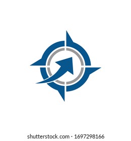 Compass logo design Vector Modern