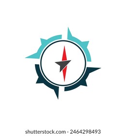 Plantilla de Vector de diseño de logotipo Compass