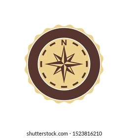 Compass Logo. Direction Symbol. Icon Vector Illustration. Eps 10.