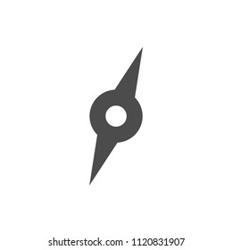 Compass logo direction vacation point compass arrow vector design template