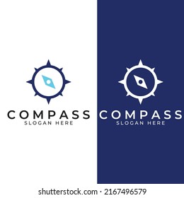 Compass logo, directional guide or pandom.Compass logo vector icon.