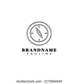 compass logo icon design black modern isolated vector illustration