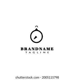 plantilla de diseño de iconos de logotipo de brújula