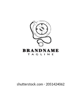 plantilla de diseño de iconos de logotipo de brújula ilustración vectorial moderna negra