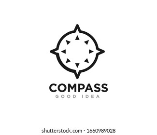 Compass Logo Icon Design Vector