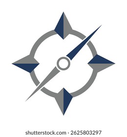 Vector de diseño de logotipo de brújula ilustración de stock