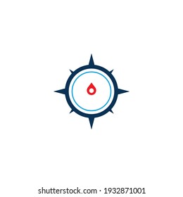 Diseño de ilustraciones de iconos de Compass Logo