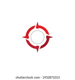 Compass Logo icon illustration design