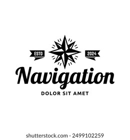 compass logo, icon, symbol design template