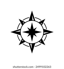 compass logo, icon, symbol design template