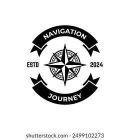compass logo, icon, symbol design template