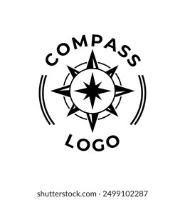 Brújula logo, icono, símbolo de diseño Plantilla