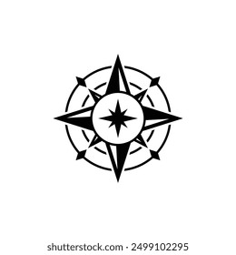 compass logo, icon, symbol design template