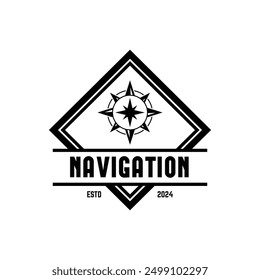 compass logo, icon, symbol design template