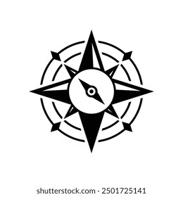 compass logo, icon, symbol design template