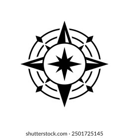 compass logo, icon, symbol design template