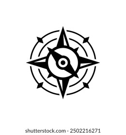 compass logo, icon, symbol design template