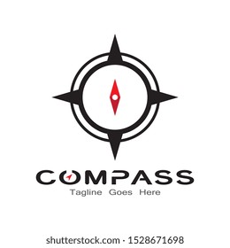 Compass logo, icon and symbol. illustration template design