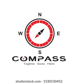 Compass logo, icon and symbol. illustration design template