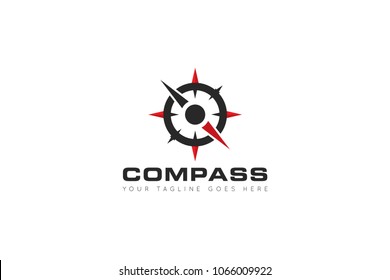 compass logo, icon and symbol. ilustration design template 