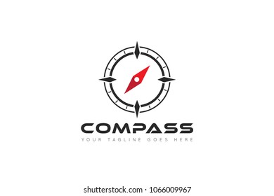 compass logo, icon and symbol. ilustration design template 