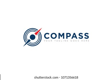 compass logo, icon and symbol. ilustration design template