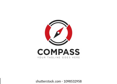 compass logo, icon, symbol, ilustration design template