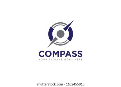 compass logo, icon, symbol, ilustration design template