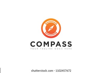 compass logo, icon, symbol, ilustration design template