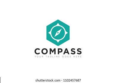compass logo, icon, symbol, ilustration design template