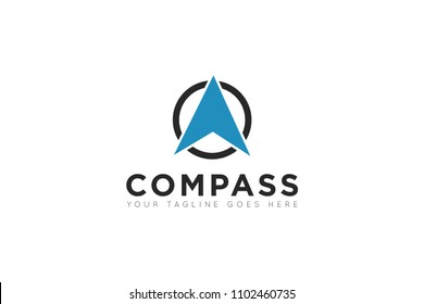 compass logo, icon, symbol, ilustration design template