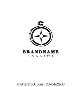 compass logo icon template black modern isolated vector illustration