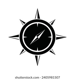 compass logo icon with transparent background