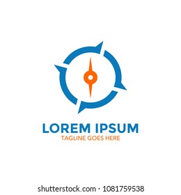 compass logo. icon. vector illustration