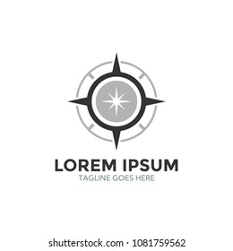 compass logo. icon. vector illustration