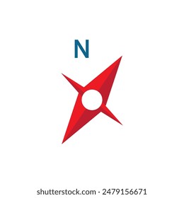 Vektorillustration des Kompasslogosymbols