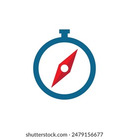 Compass Logo icon vector illustration