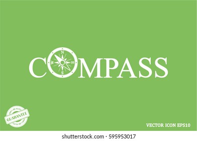 COMPASS logo icon vector illustration eps10.
