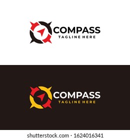 compass logo icon vector isolated