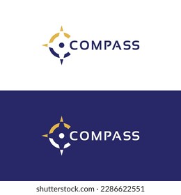 compass logo icon vector isolated