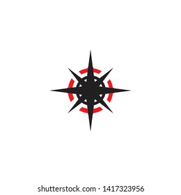 Compass logo icon vector template
